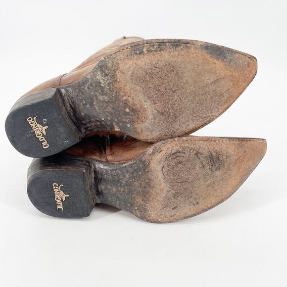 Old Gringo Women’s 8.5 Mayra Brass Brown Knee High Tall Western Cowgirl Boots - Picture 9 of 11